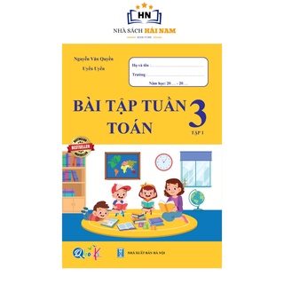 Sách - bài tập tuần toán 3 tập 1 qbooks 1 cuốn