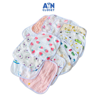 Set 10 khăn tay cho bé xô muslin 25x25 cm aicdbt2x24ao ain closet - ảnh sản phẩm 2