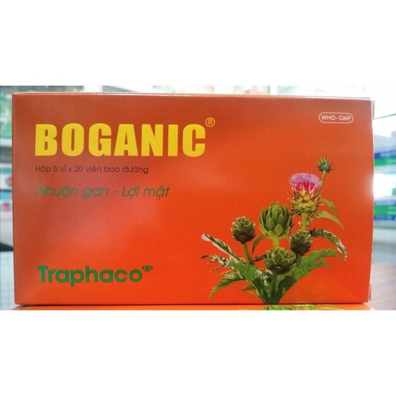 boganic viên bao đường hộp 5 vỉ ×20 viên