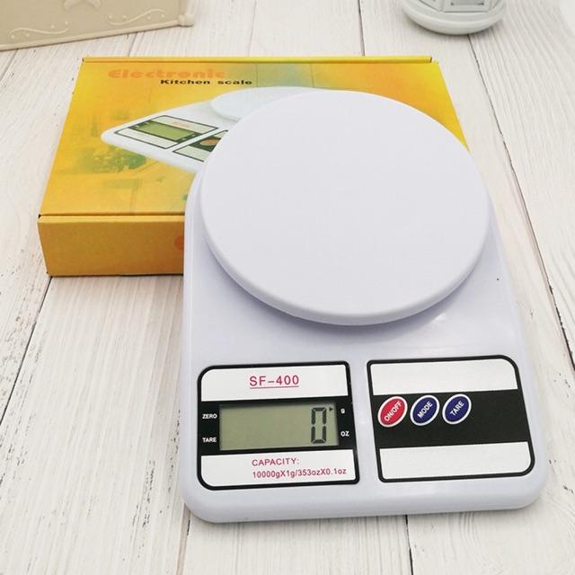 Cân tiểu ly điện tử, Cân điện tử Electronic Kitchen Scale SF400 10KG.