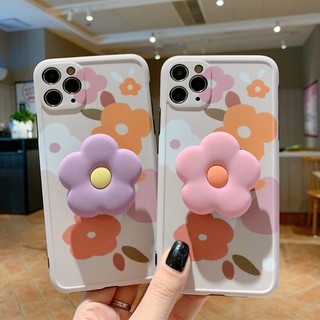 Case iPhone in Hoa cực Hot tặng kèm giá đỡ chống lưng Popsocket hình Hoa dễ cầm tay