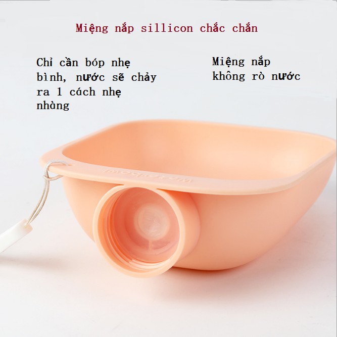 Nắp gắn chai nước du lịch cho chó - Bình nước du lịch cho chó - Bình nước du lịch cho mèo