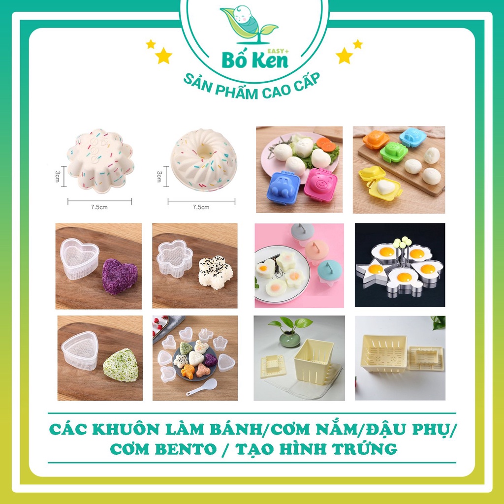 Các Khuôn Làm Bánh/cơm nắm/Đậu phu