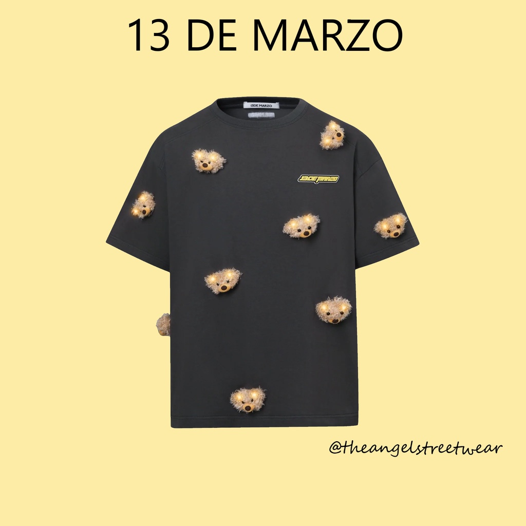 - Áo Phông 13 DE MARZO Mini Teddy Bear Cover Shirt , Áo Tee Teddy, Áo Bear , Áo Gấu Cute