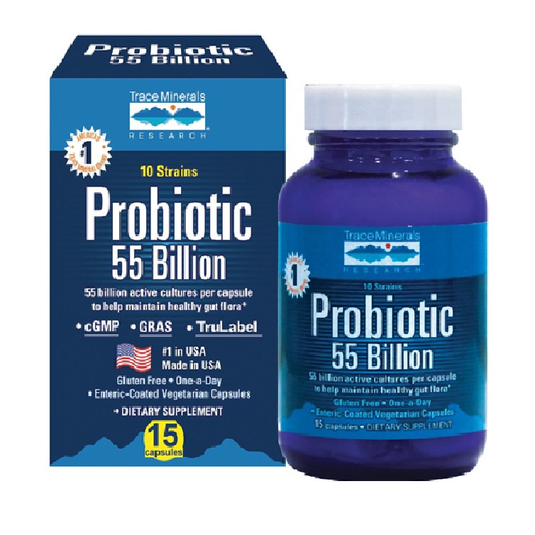 Men Vi Sinh Lợi Khuẩn Probiotic 55 Billion, Bổ Sung 55 Tỷ Lợi Khuẩn Hộp 15 viên