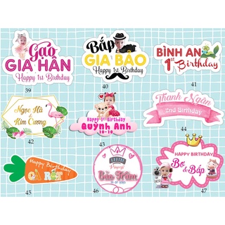 Bảng tên treo cổng,backdrop trang trí sinh nhật, thôi nôi cho bé trai, bé gái