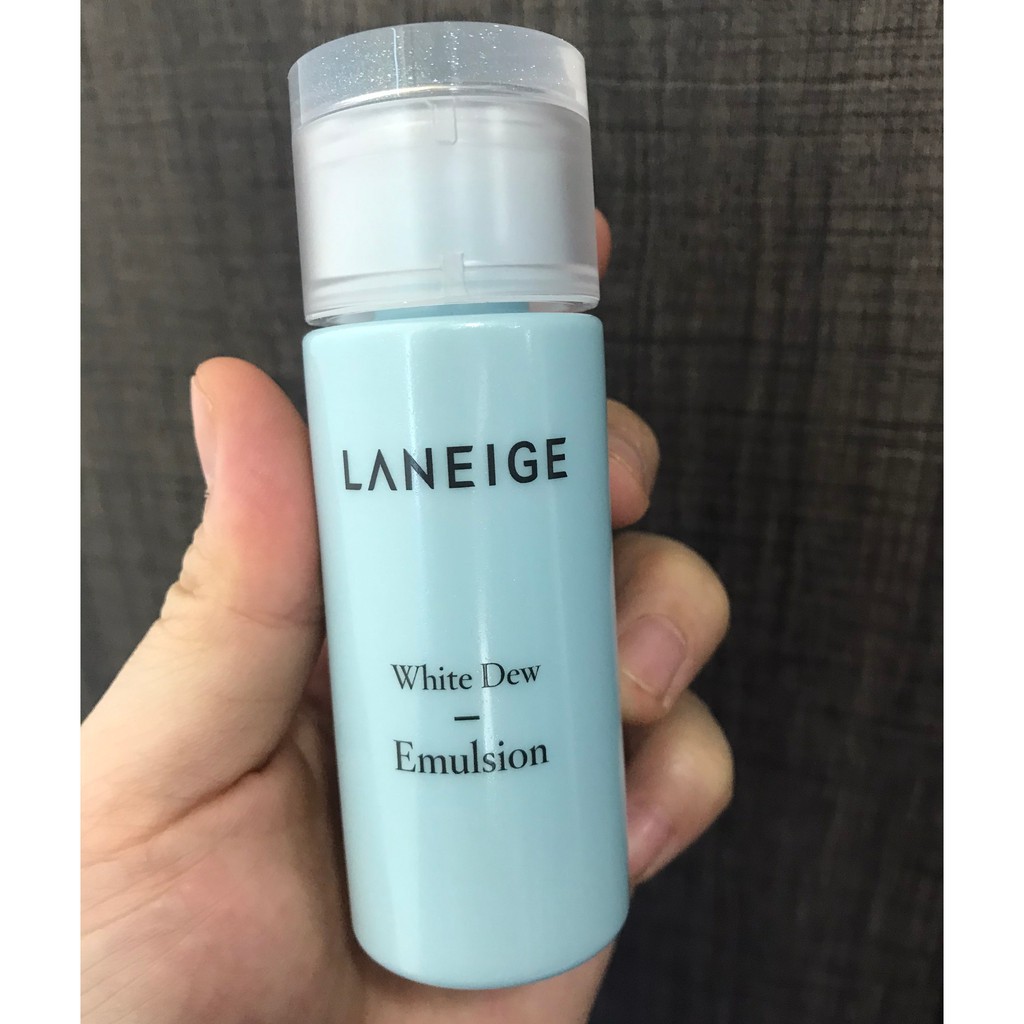 Bộ dưỡng trắng da Laneige White Dew + Radian C và Túi Laneige Radian C