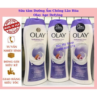 SỮA TẮM OLAY HYDRATING CLEAN ALMOND MILK 650ML