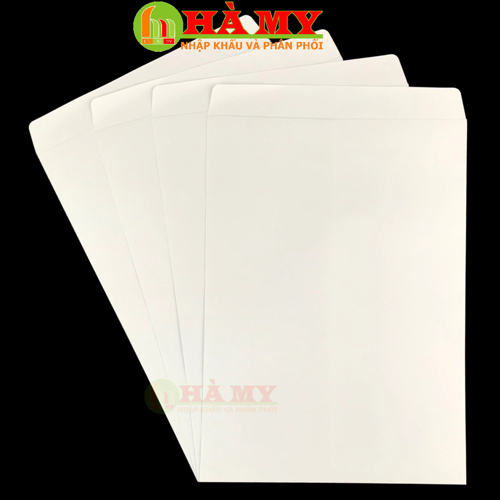 Xấp 100 cái bao thư trắng/Vàng A4  Độ dày 80gsm - Hamygroup.vn