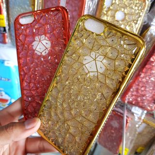 Ốp lưng iPhone 6/6s dẻo đính đá 3d viền si cao cấp