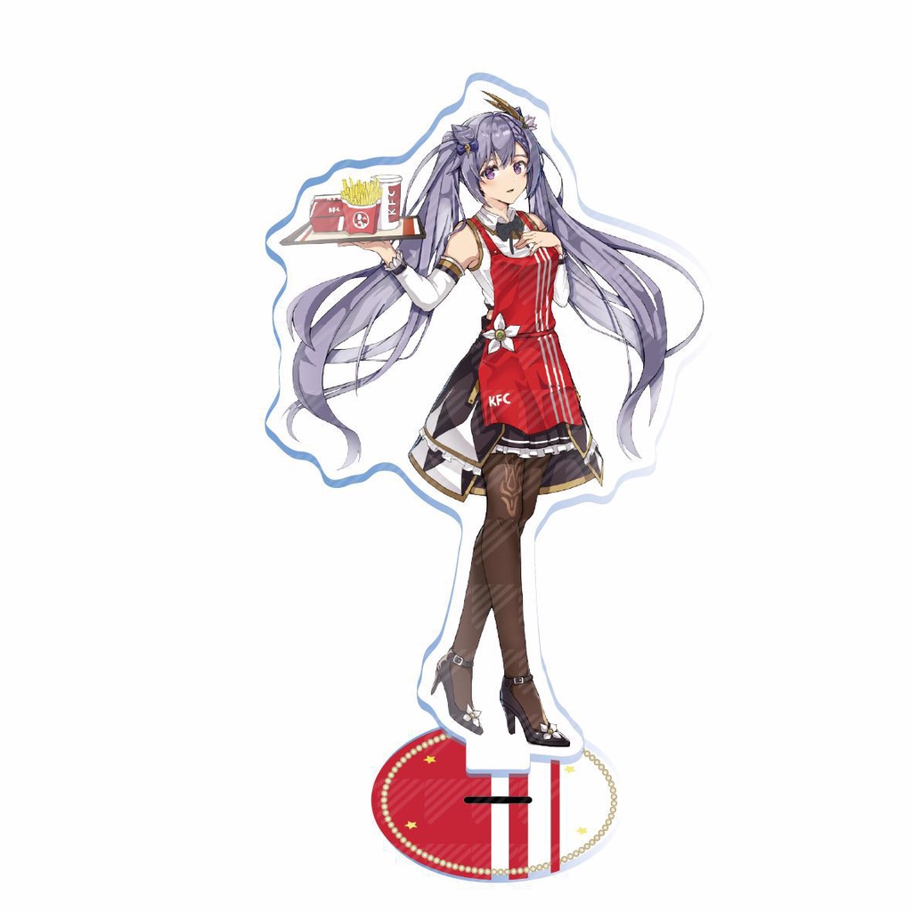 Standee GENSHIN IMPACT ver ĐỒ ĂN mô hình mica trong acrylic game anime chibi tượng trang trí