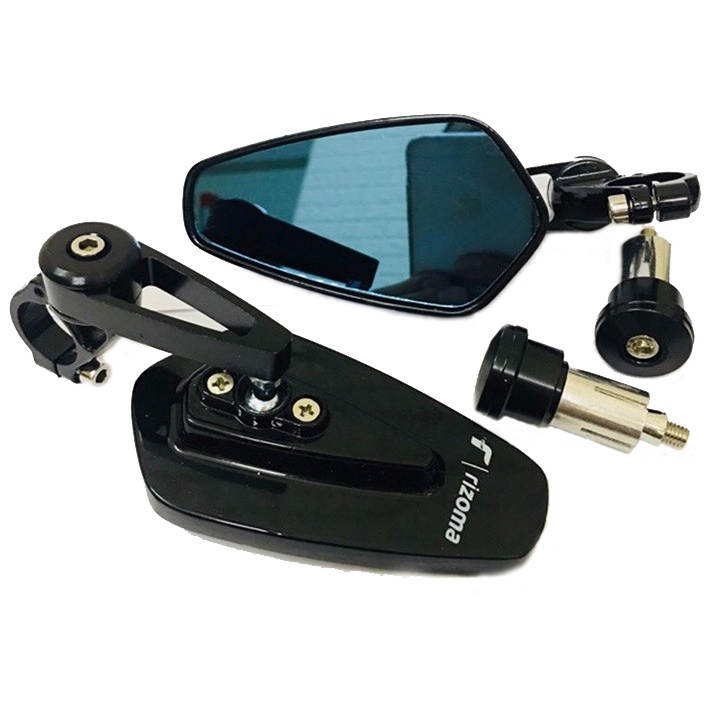 Gương chiếu hậu xe máy lắp gù tay lái có thể xoay gập 360 độ phù hợp gắn trên mọi loại xe