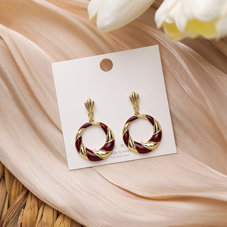 Hoa tai thời trang nữ khuyên dài điệu đà - HT299