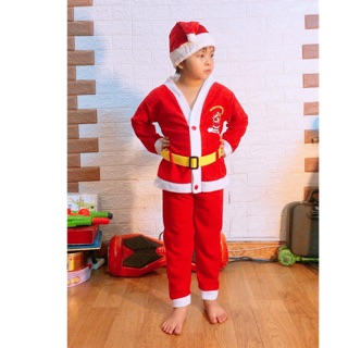 Bộ quần áo ông già Noel kèm mũ