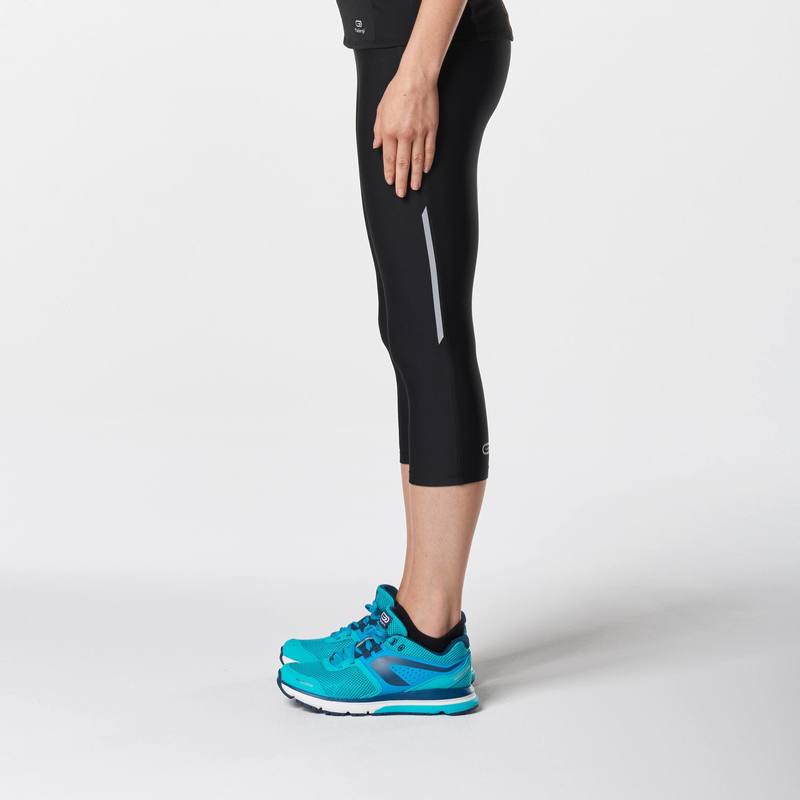 Quần lửng chạy bộ Decathlon KALENJI Run Dry cho nữ - Đen size 2XS