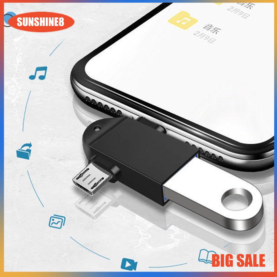 Đầu chuyển đổi USB 3.0 sang Micro USB và Type-C 2 trong 1