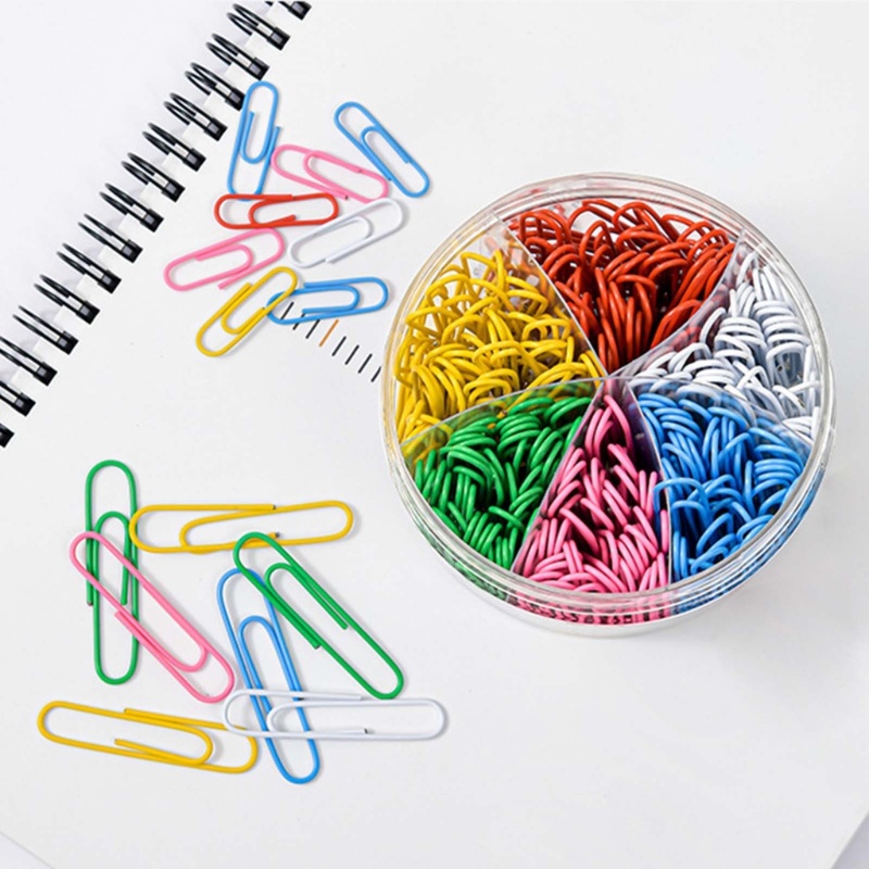 Bộ 600 Kẹp Giấy Bằng Kim Loại 28mm 50mm Tiện Dụng Cho Trường Học / Văn Phòng