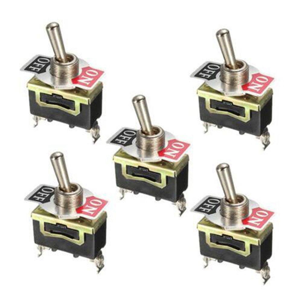 Set 5 Công Tắc Bật / Tắt Khởi Động Xe Hơi / Tàu Thuyền Hạng Nặng ON / OFF 15A 250V