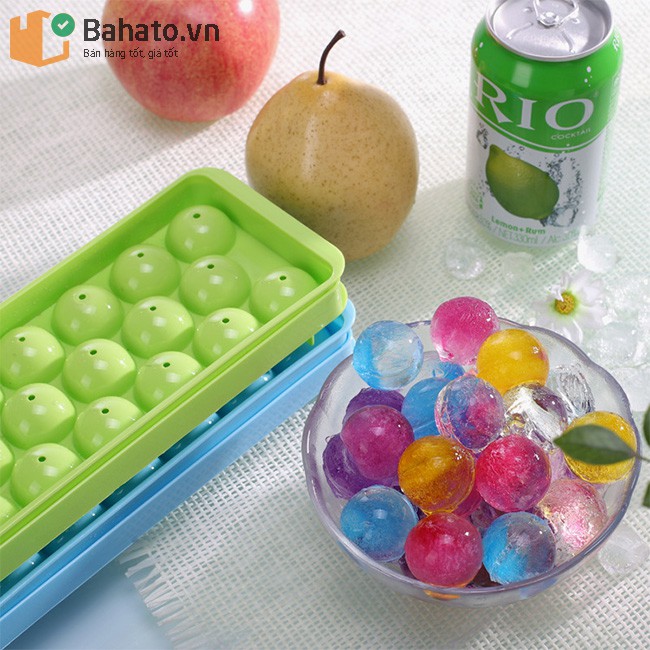 Khuôn nhựa làm đá bi, thạch bi, rau câu 20 viên