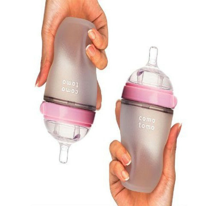 Bình Sữa Tomo Cao Cấp  ToMo 150ml/ 250ml -chất liệu 100% silicone cao cấp nên ba mẹ yên tâm sử dụng cho bé yêu nha