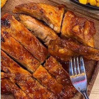 (CỰC RẺ) sườn nướng BBQ khay 500gr