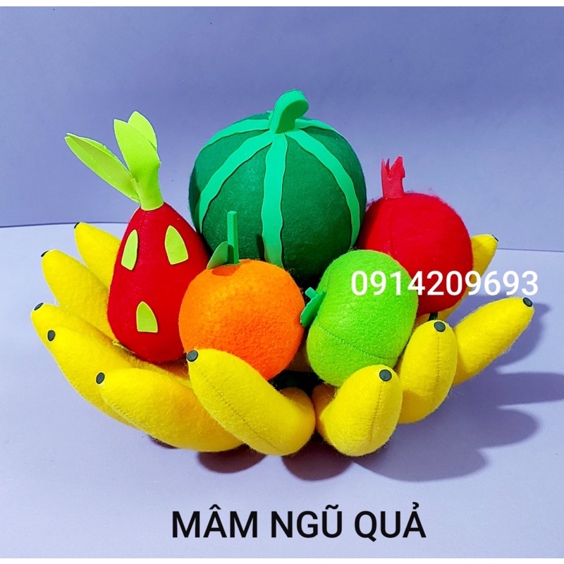 MÂM NGŨ QUẢ - đồ chơi tự tạo mầm non - chủ đề TẾT