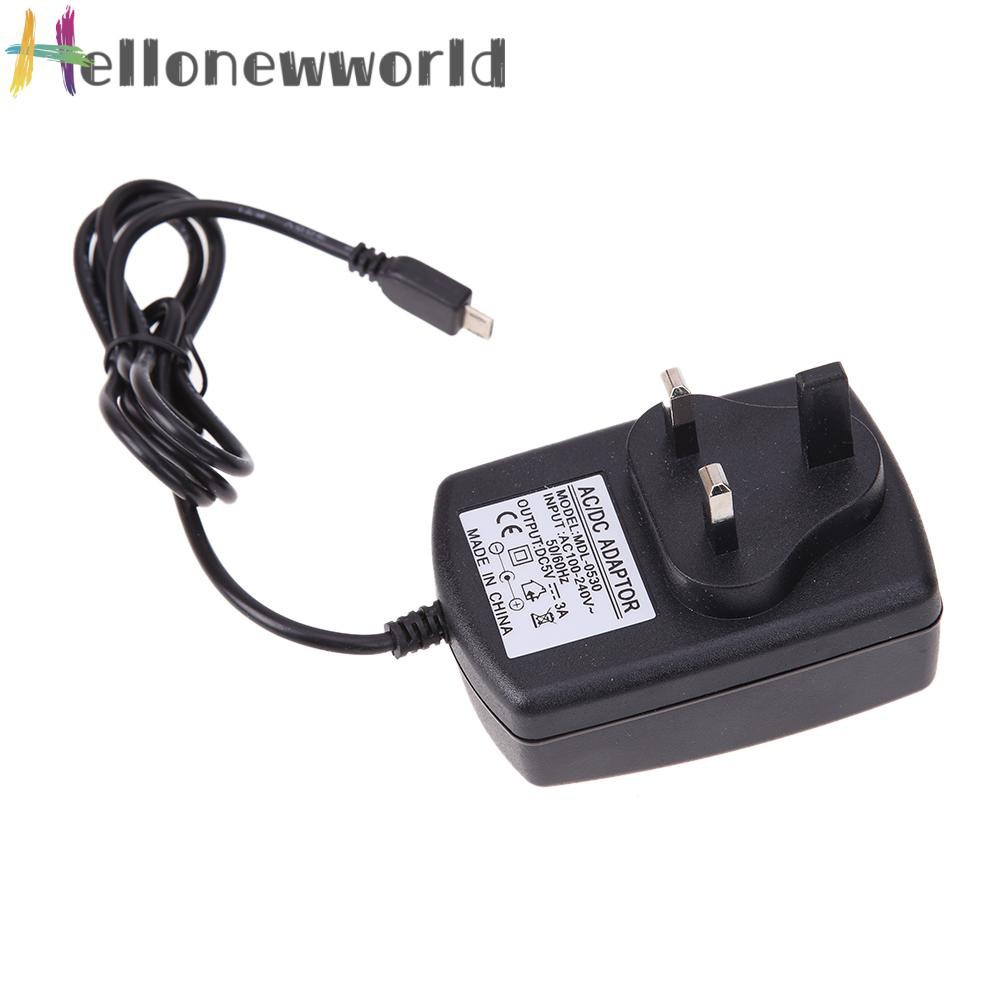 Hellonewworld UK AC to DC 5V 3A Micro USB Power Supply Adapter for Windows Android Tablet