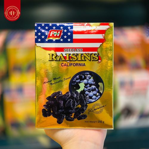 Nho khô đen nhập khẩu Mỹ Raisins 250g