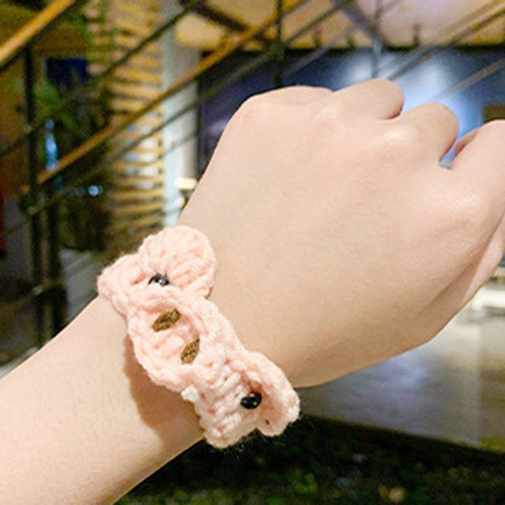 Vòng Tay Dây Len Họa Tiết Gấu Hoạt Hình Đơn Giản Phong Cách Hàn Quốc Cho Cặp Đôi