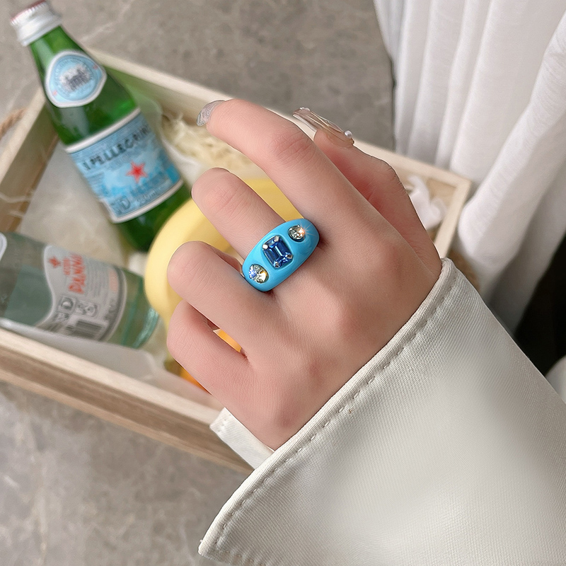 IF ME Nhẫn resin thiết kế ấn tượng phong cách vintage