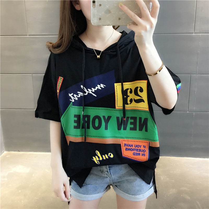 【S&E】Áo Thun Tay Ngắn Màu Sắc Thời Trang Cho Nữ