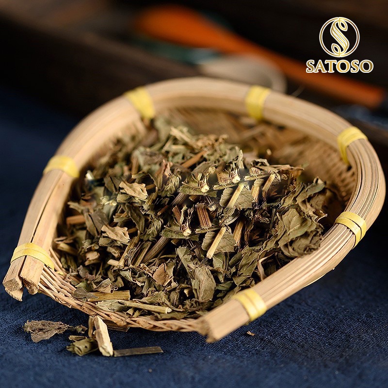 Hoắc hương khô SATOSO 1kg hàng đẹp sạch thơm tốt cho sức khỏe SA65