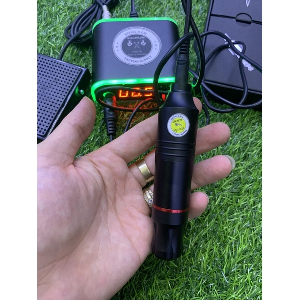 combo máy pen kèm nguồn một chạm có đèn led đổi màu