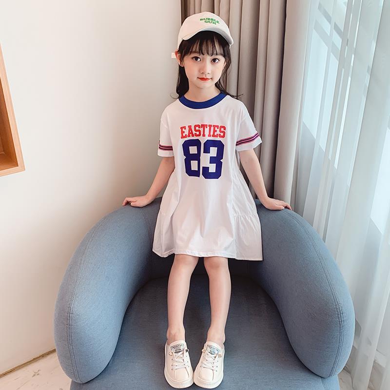 Đầm Công Chúa Mùa Hè Tay Cộc Dáng Chữ A Cho Bé Gái Từ 3-4 - 5-6 - 7-8 - 9-10 - 11-12 Tuổi