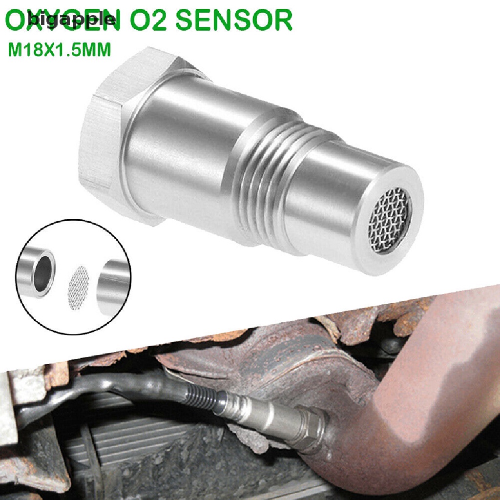 Bigapple Car Oxygen O2 Sensor M18X1.5mm CEL Fix Check Engine Light Eliminator Adapter RDG