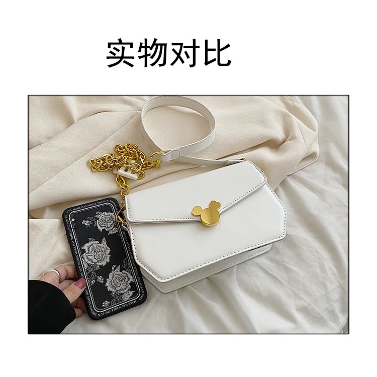 Túi Da JASMIN NOIR PU Đeo Chéo Có Khóa Thời Trang