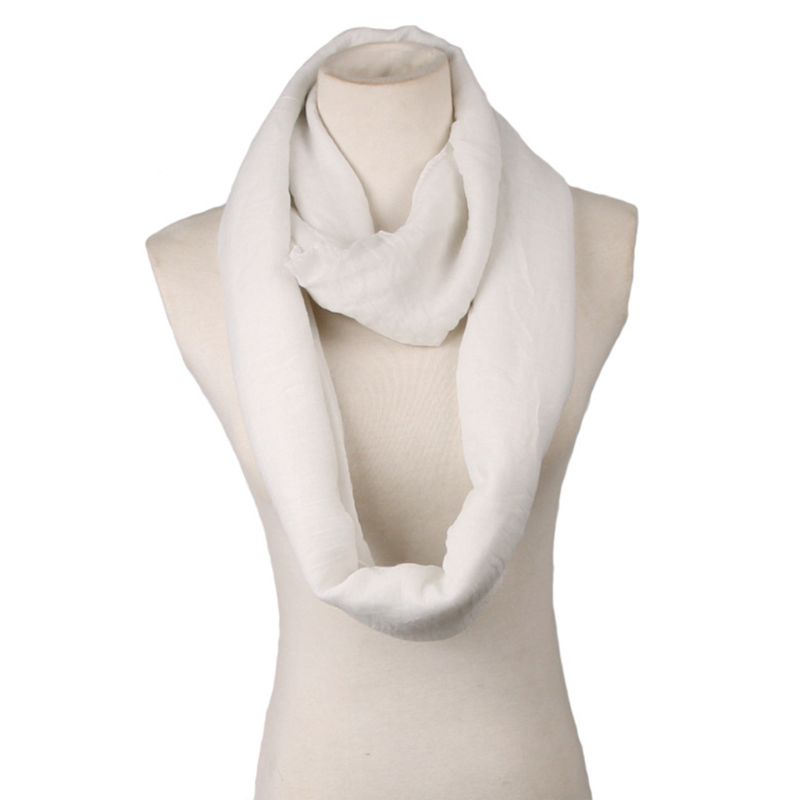 Khăn Choàng Cổ Màu Trơn Dáng Rộng Thời Trang Mùa Thu Cho Nữ