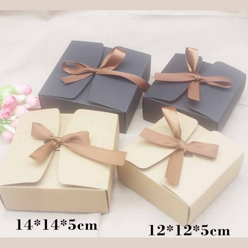 Set 10 Hộp Giấy Hình Vuông Đựng Quà Tặng Xinh Xắn