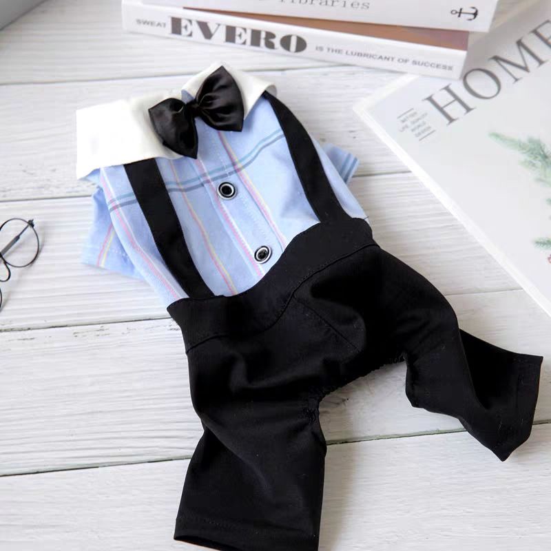 Áo Váy Cho Chó Mèo Thú Cưng Đính Nơ Kiểu Áo Yếm Dễ Thương Lịch Sự