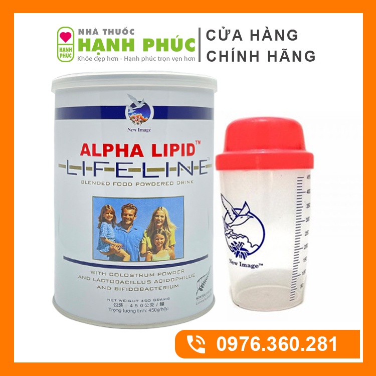 [COMBO BÌNH PHA + 1LON] Sữa Non Alpha Lipid Lifeline 450g từ New Zealand - TPCN360