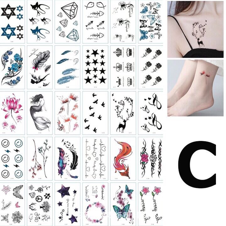 1 Miếng Dán Hình Xăm Tạm Thời Chống Nước