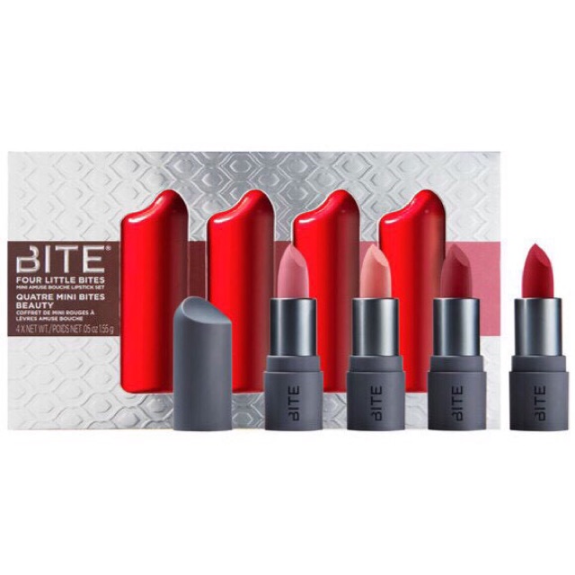 BITE💋 Set 4 thỏi Son BITE BEAUTY Four Little Bites  Amuse Bouche Lipstick Set