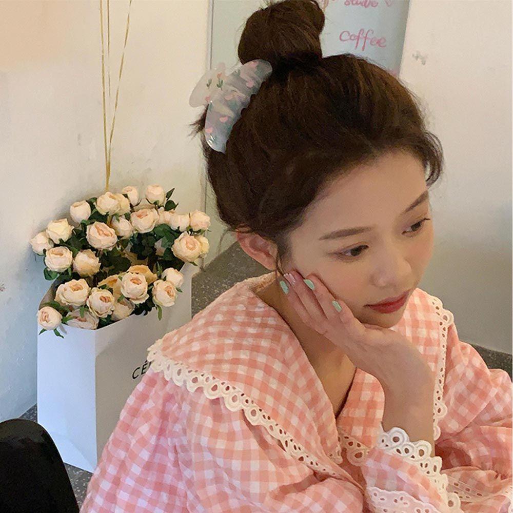 Kẹp Tóc Càng Cua Hình Hoa Tulip / Cá Mập / Trái Tim Vintage Cho Nữ