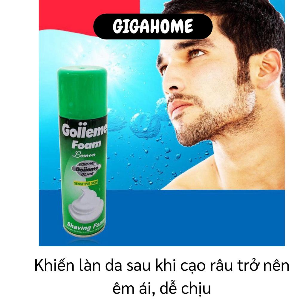 Kem Cạo Râu GIGAHOME Bọt Cạo Râu Goiieme Foam 200ml Làm Mềm Râu Tránh Tổn Thương Da Mặt 8894