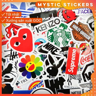 [Logo-mini 57 sticker chống nước size 4cm dán laptop vali xe mũ bảo hiểm nhà cửa ...
