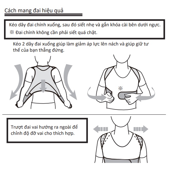 Đai chống gù lưng cao cấp BONBONE PITA SAPO POSTURE màu đen - MEDICAL