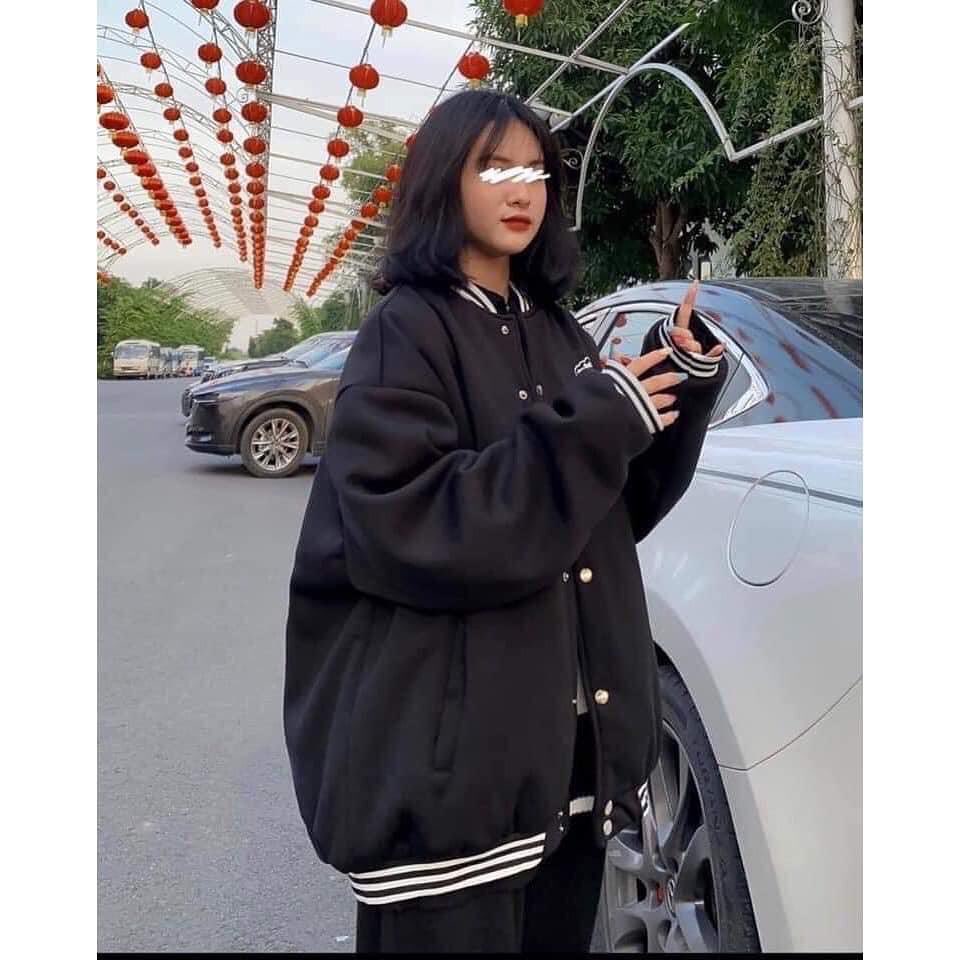 Áo Khoác BOMBER nữ chất nỉ ngoại dày mịn tay bồng fom rộng ORG018 | BigBuy360 - bigbuy360.vn
