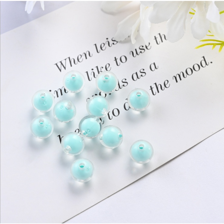 Hạt acrylic trong suốt hình tròn nhiều màu sắc dùng làm trang sức