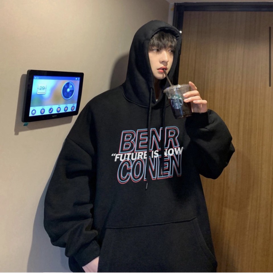 FreeShip : Áo Hoodie In Họa Tiết Chữ Xanh , Đỏ Trước Ngực | BigBuy360 - bigbuy360.vn