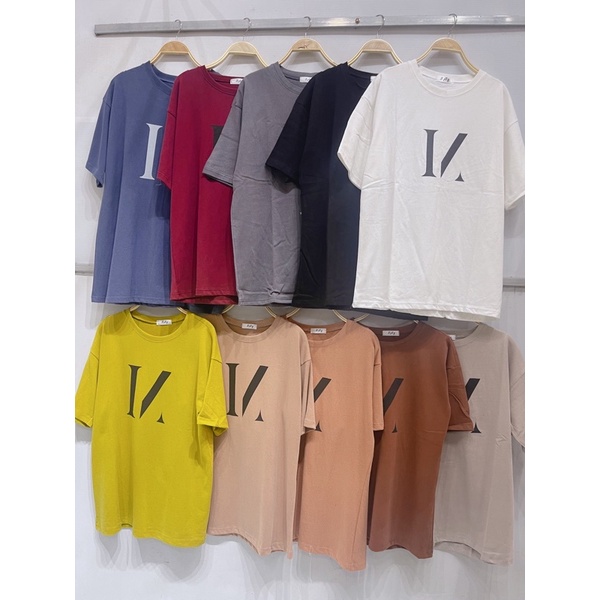 Áo phông nam nữ chữ gạch chất tuyết nhung B110